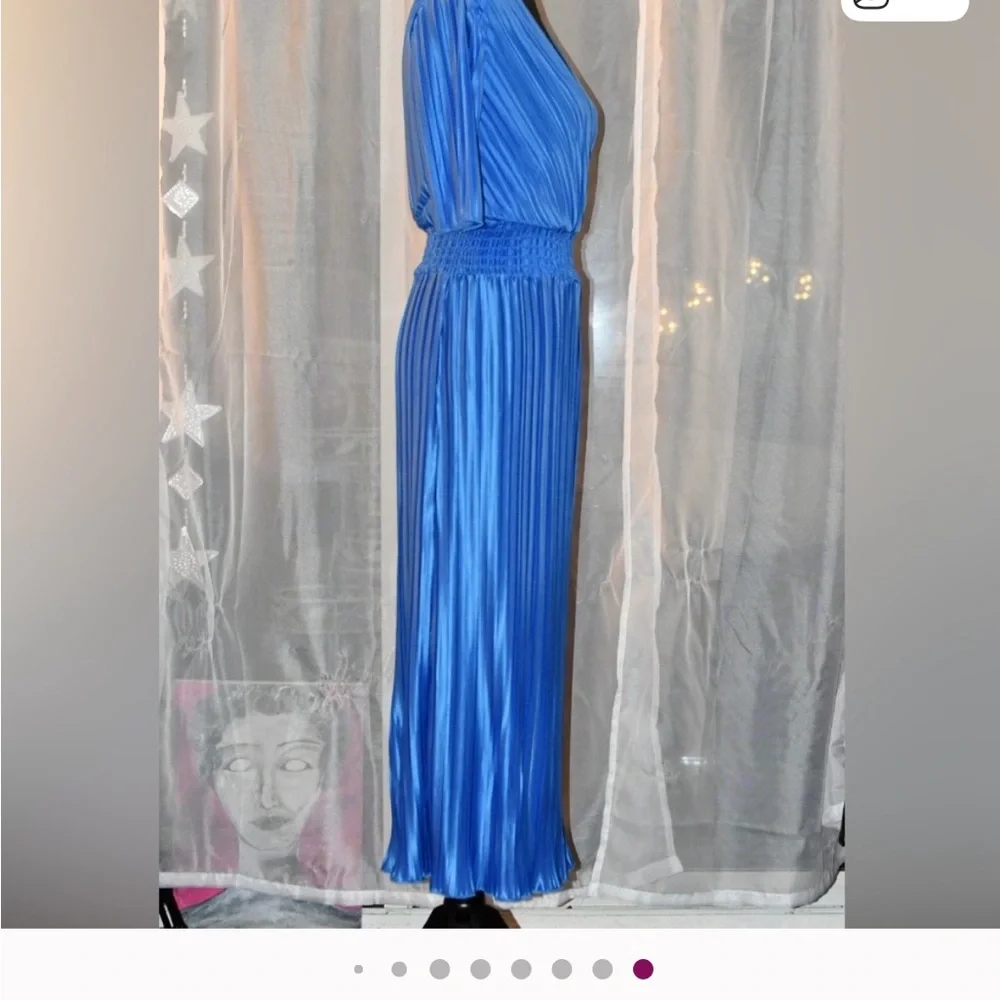 DKNY Women's Vibrant Blue Midi Dress - Picture 12 of 12